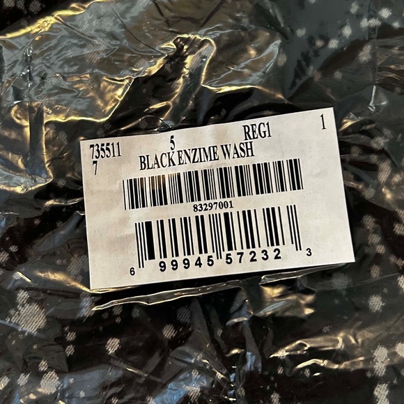 NEW PHOTOS! LEGGINGS, SKINNY DENIM, BLACK/GREY, SIZE 5, BLACK, FLY FRONT, 5 POCK - Picture 3 of 16